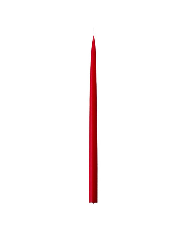 Konische Stabkerze in X-Mas Red, 20 Zentimeter hoch