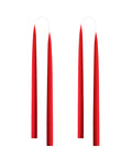 Konische Stabkerze in X-Mas Red, 35 Zentimeter hoch