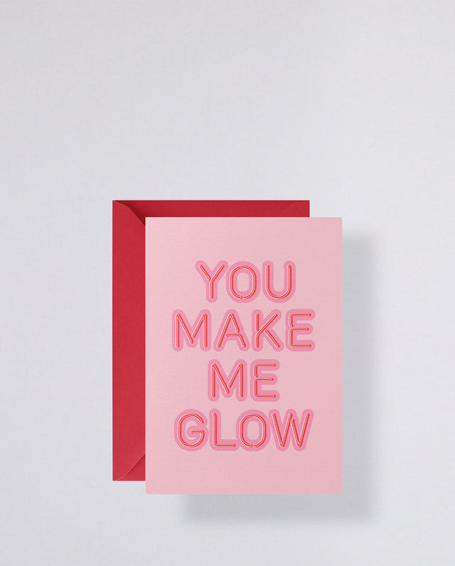 Grußkarte mit Umschlag „You make me glow“ | Nuuna