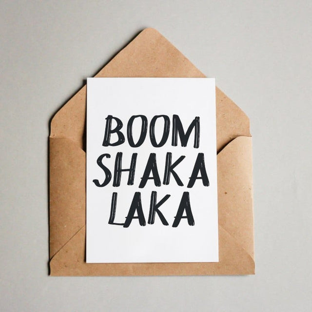 Postkarte "Boomshakala"