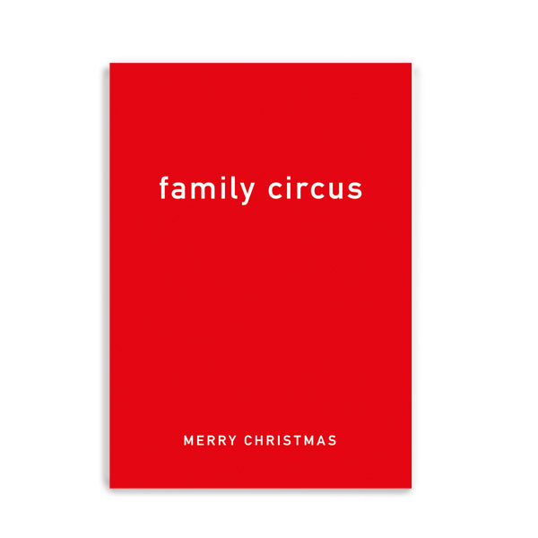 Postkarte "FAMILY CIRCUS- MERRY CHRISTMAS"