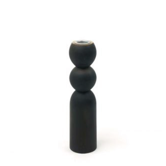 Kerzenständer BLACK aus Akazienholz | Kinta