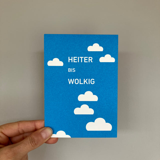 Postkarte HEITER BIS WOLKIG | DIN A6