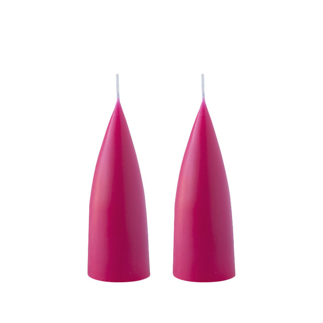Konische Stumpenkerze in CERISE| 16 cm