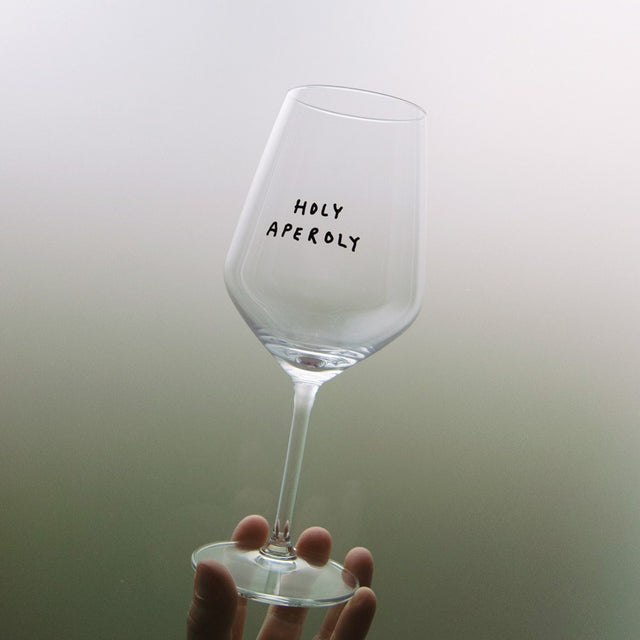 Weinglas "Holy Aperoly" by Johanna Schwarzer