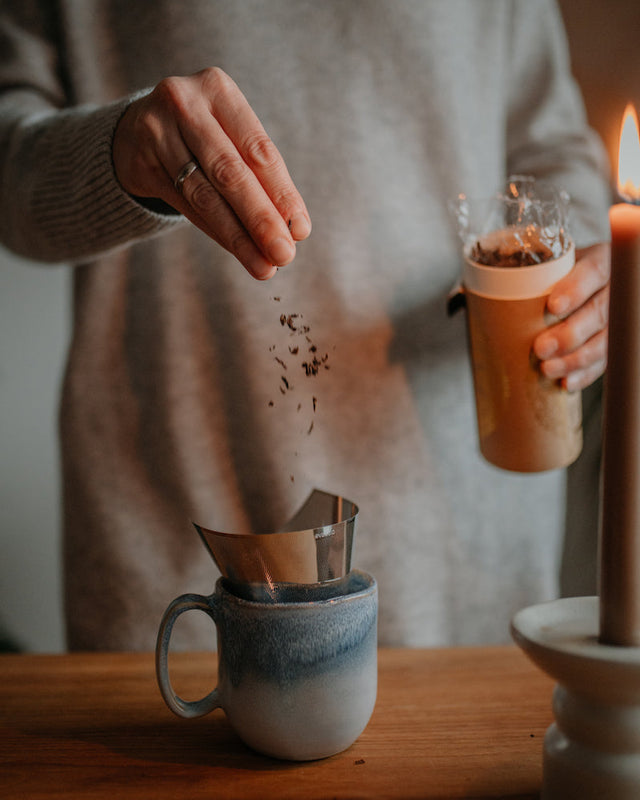 Wiederverwendbares Teesieb aus Edelstahl | Für Kanne & Tasse