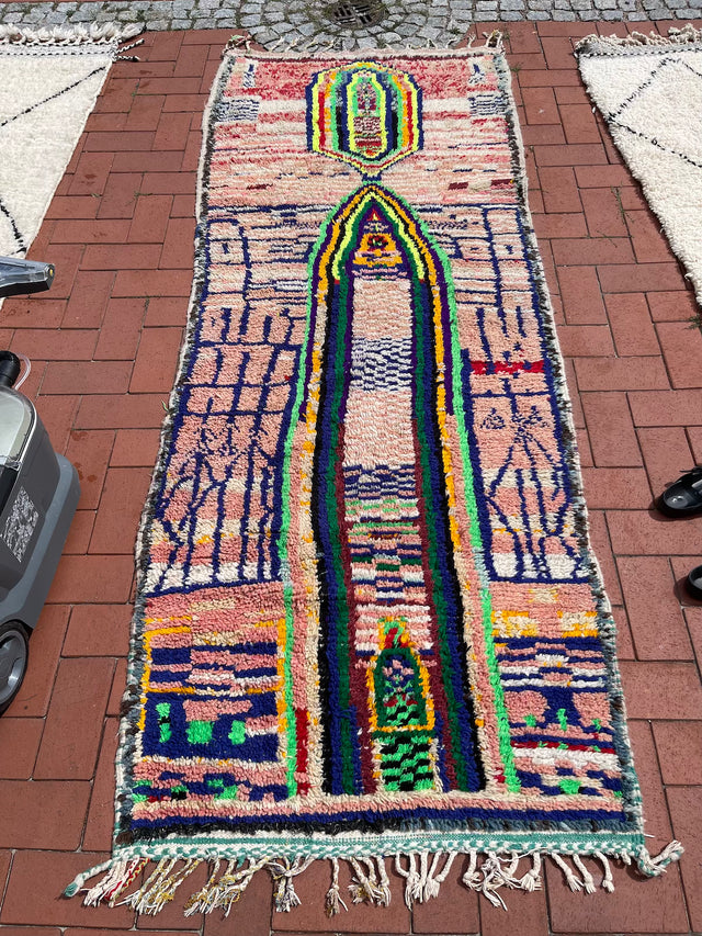 Vintage-Läufer „NEON BRIGHT“ | 1,05 x 2,80 m
